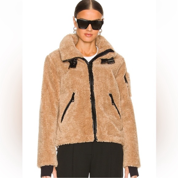 NWT SAM. Sherpa Denver Jacket in Camel - Small - Picture 5 of 11